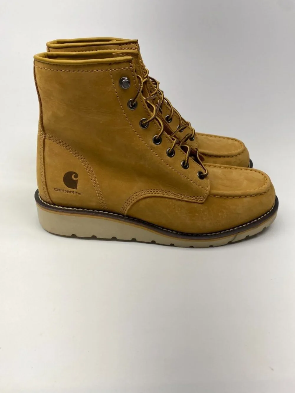 CARHARTT Men's Moc Wedge 6 Inch Work Boot Wheat FW6076 Sz 10